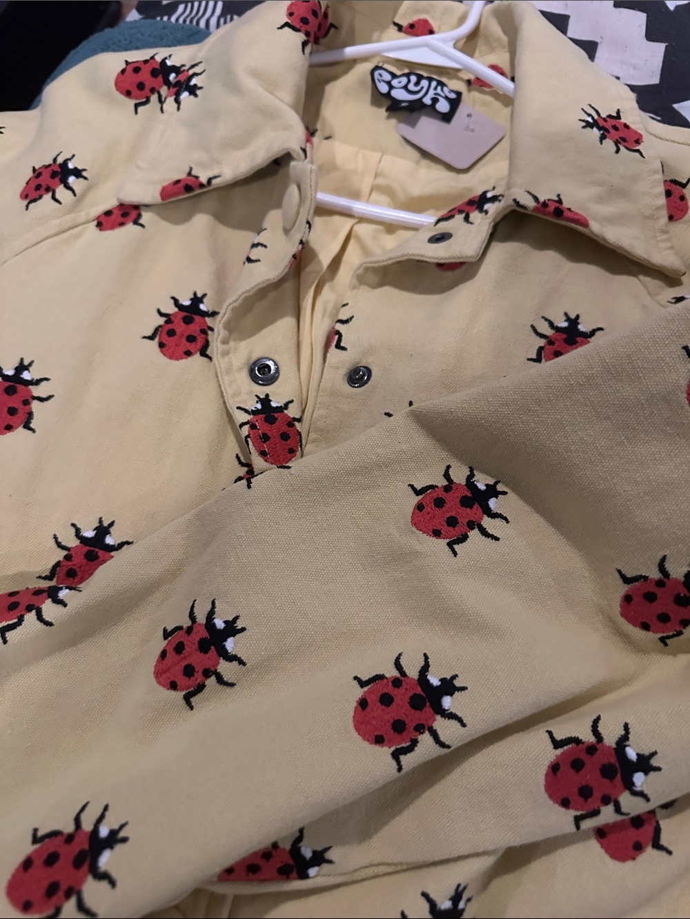 Boyko Madi Core Coat Yellow with Ladybugs - Picture 5 of 6